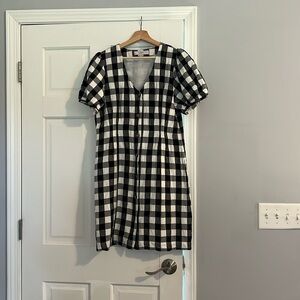 Loft Gingham Plaid Dress
